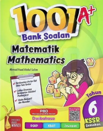 1001 A+ Bank Soalan Matematik KSSR Tahun 6 (KSSR Semakan) - MPHOnline.com