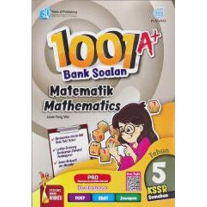 1001 A+  Bank Soalan Matematik / Mathematics Tahun 5 KSSR Semakan (Dwibahasa) - MPHOnline.com