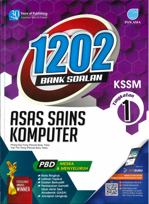 1202 Bank Soalan  Asas Sains Komputer Tingkatan 1 KSSM - MPHOnline.com