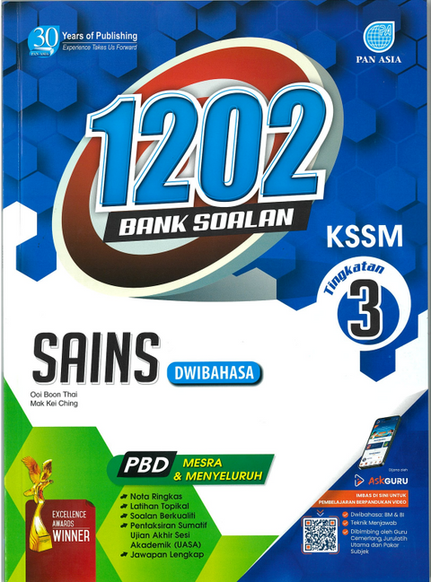 1202 Bank Soalan  Sains Tingkatan 3 KSSM (Dwibahasa) - MPHOnline.com