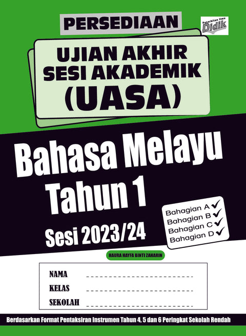 Persediaan UASA Edisi 2023/24 Bahasa Melayu Tahun 1 - MPHOnline.com