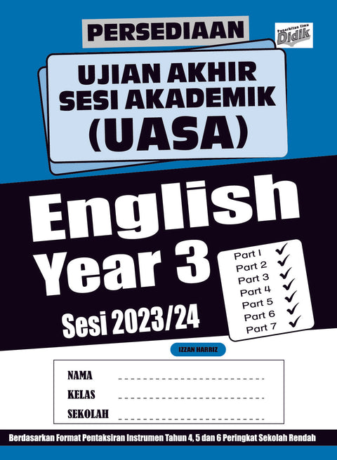 Persediaan UASA Edisi 2023/24 English Year 3 - MPHOnline.com