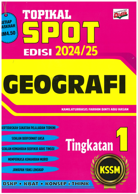 Topikal SPOT Edisi 2024/25 KSSM Geografi Tingkatan 1 - MPHOnline.com