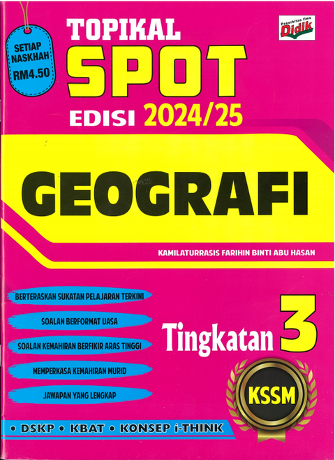 Topikal SPOT Edisi 2024/25 KSSM Geografi Tingkatan 3 - MPHOnline.com