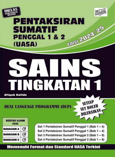 Pentaksiran Sumatif Penggal 1 & 2 ( UASA)  Sains Tingkatan 1  ( Dual Language Programme) ( Edisi 2024/25) - MPHOnline.com