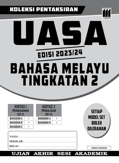 Koleksi pentaksiran UASA Edisi 2023/24 Bahasa Melayu Tingkatan 2 - MPHOnline.com