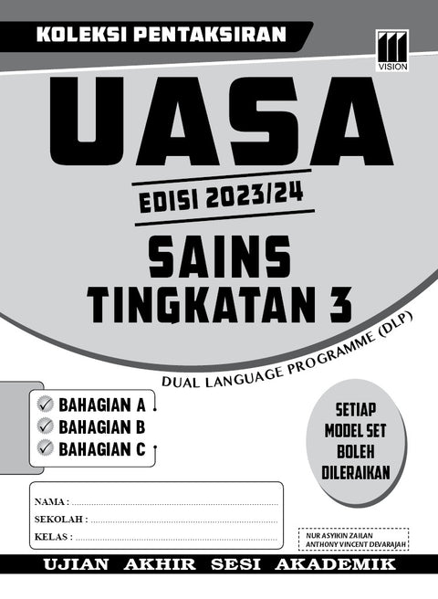 Koleksi pentaksiran UASA Edisi 2023/24 Sains Tingkatan 3 -DLP - MPHOnline.com