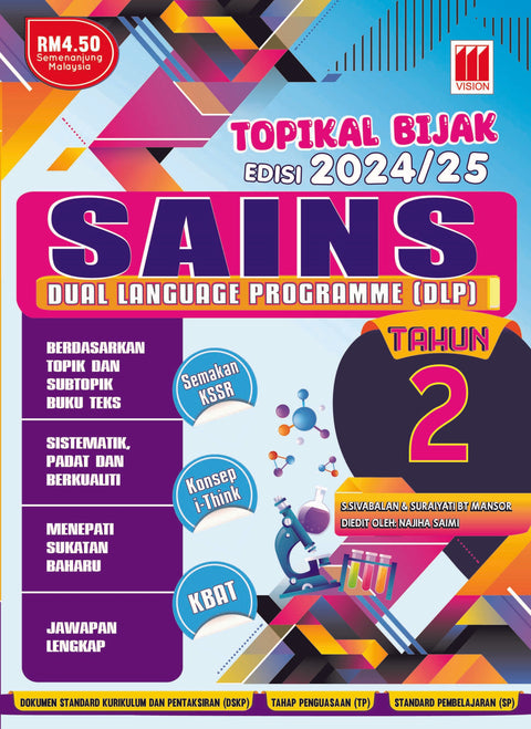 Topikal Bijak Sesi 2024/25 Sains Tahun 2 - MPHOnline.com