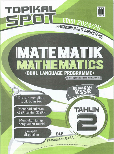 Topikal SPOT Edisi 2024/25 Matematik Tahun 2 - MPHOnline.com