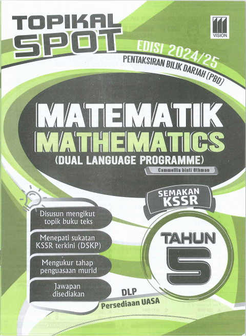 Topikal SPOT Edisi 2024/25 Matematik Tahun 5 - MPHOnline.com