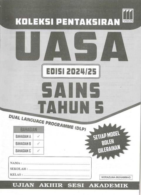 Koleksi Pentaksiran UASA Edisi 2024/25 Sains Tahun 5 - MPHOnline.com