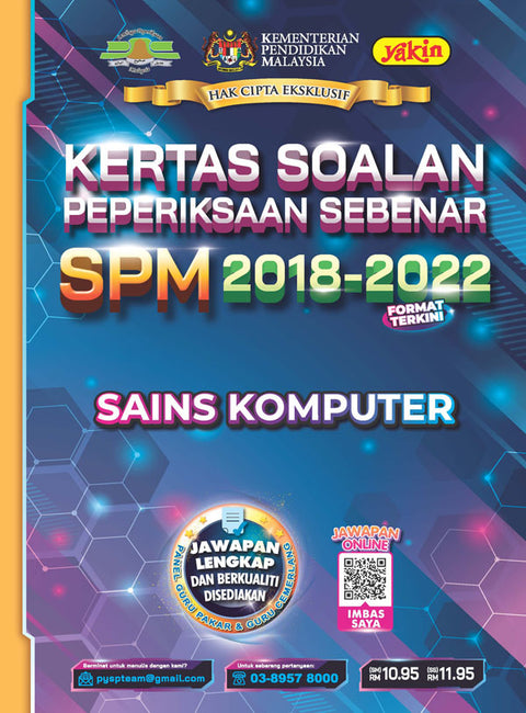 Kertas Soalan Peperiksaan Sebenar SPM (2018 – 2022) Sains Komputer - MPHOnline.com