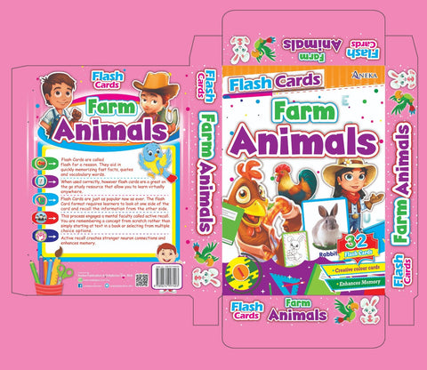 Flash Card Farm Animals - MPHOnline.com