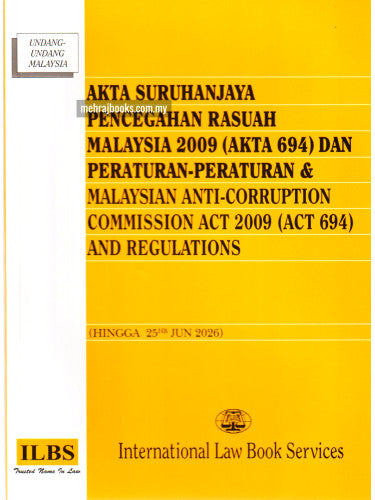 Akta Suruhanjaya Pencegahan Rasuah Malaysia 2009 (Akta 694) [Hingga 25hb Jun 2026] - MPHOnline.com