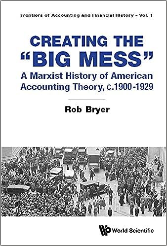 Creating the "Big Mess": A Marxist History of American Accounting Theory, c.1900-1929 - MPHOnline.com