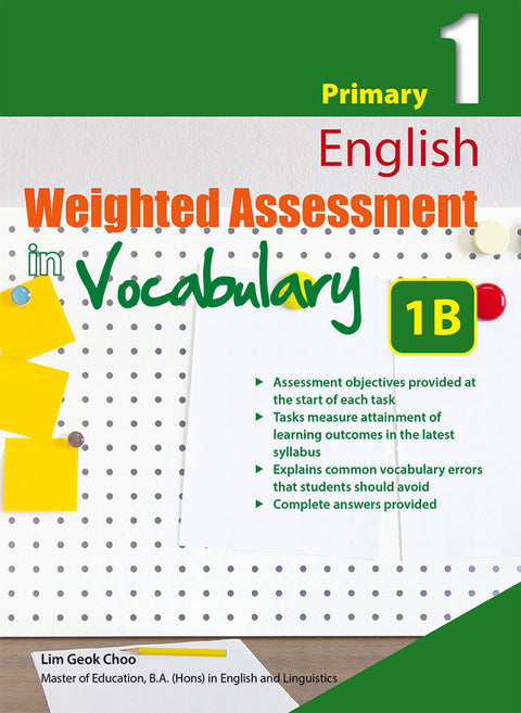 Primary 1 English Weighted Assessment in Vocabulary 1B - MPHOnline.com