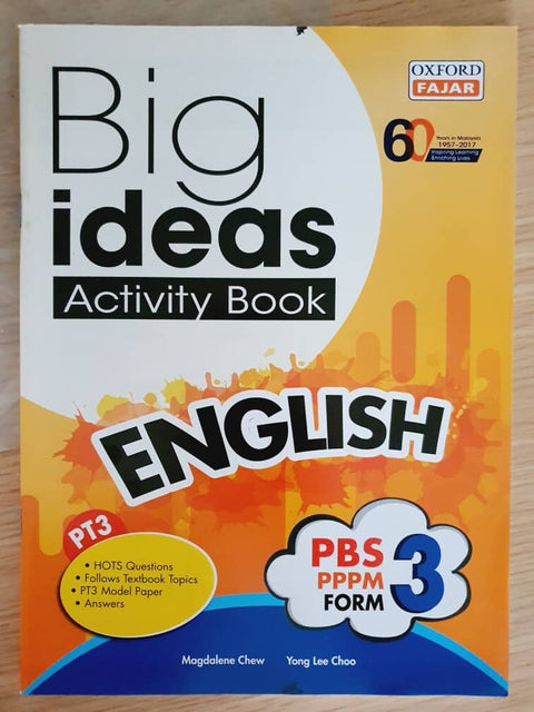 Big Ideas Activity Book English Form 3 17/18 - MPHOnline.com