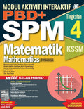 Modul Interaktif PBD SPM KSSM Matematik (Bilingual) Tingkatan 4 + Booklet - MPHOnline.com