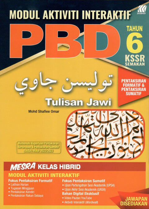 Modul Interaktif PBD KSSR Tulisan Jawi Tahun 6 2023 - MPHOnline.com