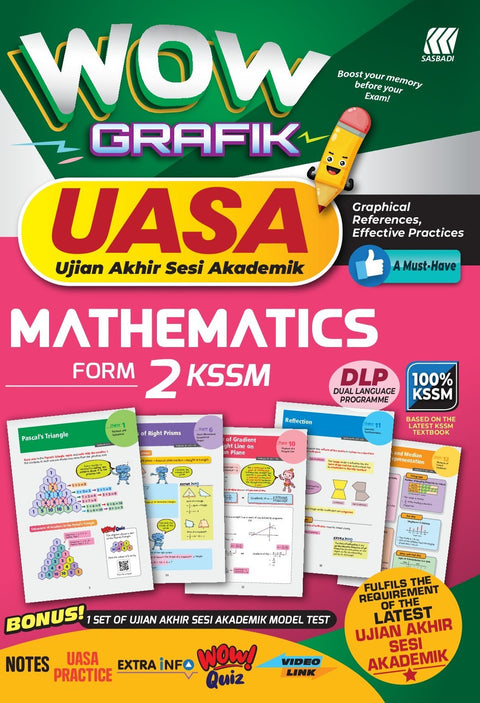 Wow Grafik UASA KSSM Mathematics Form 2 - MPHOnline.com