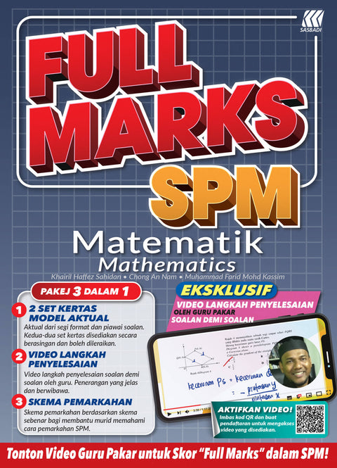 FULL MARKS SPM Matematik (Bilingual) '24 - MPHOnline.com