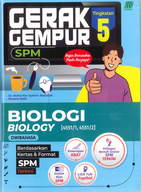 Gerak Gempur SPM Biologi (Bilingual) Ting. 5 (Edisi 2024) - MPHOnline.com