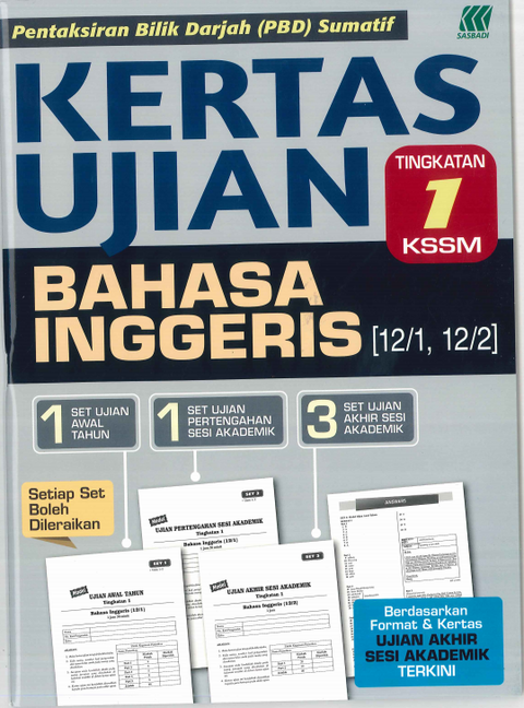 Kertas Ujian KSSM Bahasa Inggeris  Tingkatan 1 '24 - MPHOnline.com