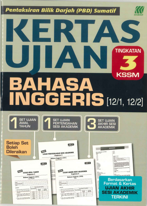 Kertas Ujian KSSM Bahasa Inggeris Tingkatan  3 '24 - MPHOnline.com