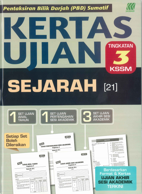 Kertas Ujian KSSM Sejarah Ting. 3 '24 - MPHOnline.com