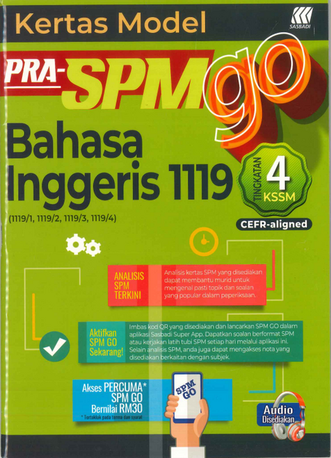 Kertas Model Pra-SPM GO  KSSM Tingkatan 4 - Bahasa Inggeris 1119/English ( 2024) - MPHOnline.com