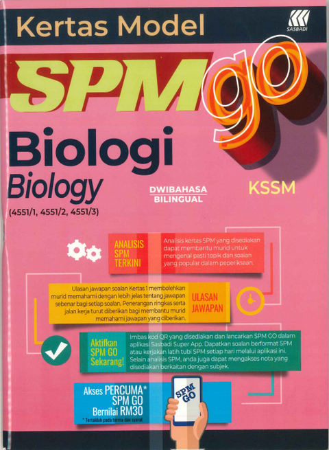 Kertas Model SPM GO Biologi (Bilingual) '24 - MPHOnline.com