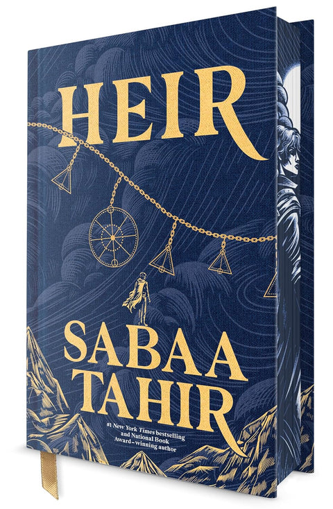 HEIR, the ruthless and romantic bestselling fantasy novel by Sabaa Tahir, is now available as a stunning collector's edition. This deluxe hardcover features: brand new character art on the edges, an elegant gold spine, pearlescent endpaper map, a sewn-in bookmark ribbon, and hand-annotated chapters by the author. Now at MPHOnline.com.