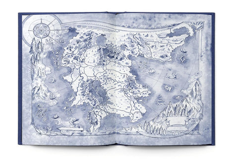 HEIR, the ruthless and romantic bestselling fantasy novel by Sabaa Tahir, is now available as a stunning collector's edition. This deluxe hardcover features: brand new character art on the edges, an elegant gold spine, pearlescent endpaper map, a sewn-in bookmark ribbon, and hand-annotated chapters by the author. Now at MPHOnline.com. (endpaper map shown)