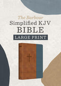 Simplified KJV Bible-Large Print Rust Cross - Barbour Publishing - MPHOnline.com