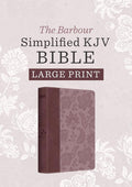 Simplified KJV Bible-Large Print Plum & Paisley - Barbour Publishing - NPHOnline.com