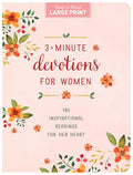 3 Minute Devotions for Women Large Print - MPHOnline.com