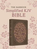 Barbour Simplified KJV Bible: Deluxe Edition (Brown & Rose Floral Inset) - Barbour Publishing - MPHOnline.com