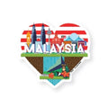 Luggage Sticker AS05 I Love Malaysia - MPHOnline.com