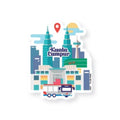 Luggage Sticker AS07 The Heart of Malaysia - MPHOnline.com