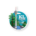 Luggage Sticker AS46 KL Tower - MPHOnline.com