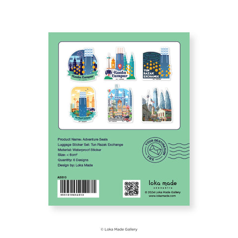 ASS10 Adventure Seals Luggage Sticker Tun Razak Exchange