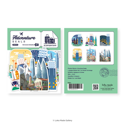 ASS10 Adventure Seals Luggage Sticker Tun Razak Exchange