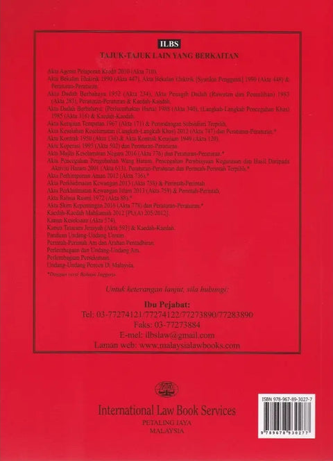 Akta Badan-Badan Berkanun (Tatatertib & Surcaj) 2000 (Akta 605) & Statutory Bodies (Discipline & Surcharge) Act 2000 (Act 605)- Hingga 1/11/2023 - MPHOnline.com