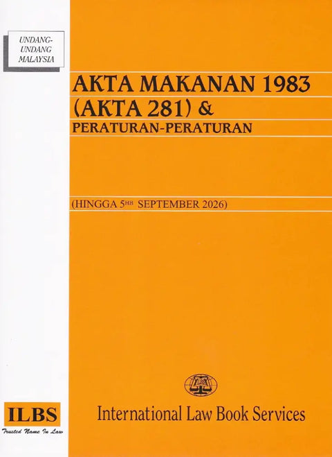 Akta Makanan 1983 (Akta 281) - Hingga 5/9/2026