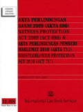 Akta Perlindungan Saksi 2009 (Akta 696) & Akta Perlindungan Pemberi Maklumat 2010 (Akta 711)(Bilingual) - Hingga 25/6/2026 - MPHOnline.com