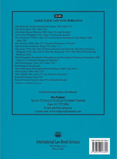 Akta Perniagaan Perkhidmatan Wang 2011 (Akta 731), Peraturan-Peraturan dan Perintah (Hingga 15hb April 2013) - MPHOnline.com