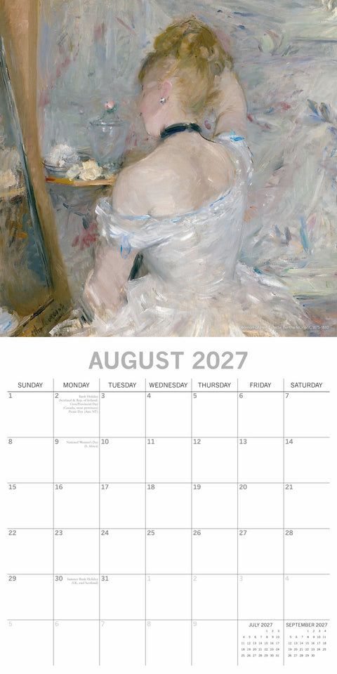 2027 Square Wall Calendar Impressionists (RR271107) - MPHOnline.com