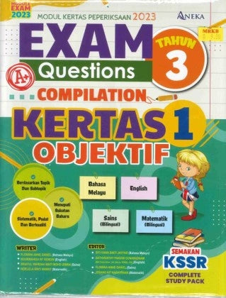 Modul Kertas Peperiksaan 2023 (Bil) Set Tahun 3 Kertas 1 (BM,English,Math.Sci) - MPHOnline.com