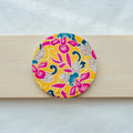 Yellow Batik Coaster - MPHOnline.com