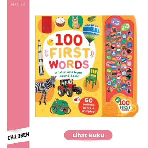 50 Button Photo Sound Book - First Words - MPHOnline.com